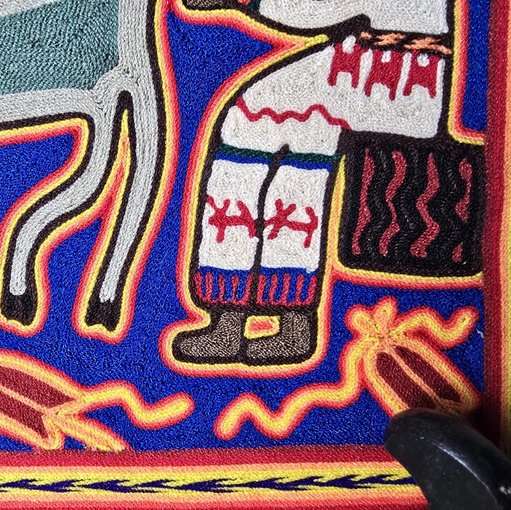 Colorful Huichol Art Wall Decor